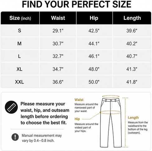 Mens Casual Cargo Pants Hiking Workout Joggers Stretch Quick Dry Athletic Sweatpants with 4 Pockets in Kuwait