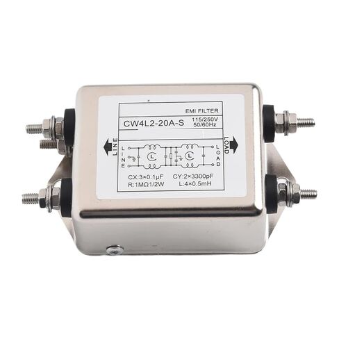 CW4L2-6A-S CW4L2-10A-S CW4L2-20A سلسلة 220 فولت تيار متردد مرشح الطاقة نوع السكك الحديدية مزدوج المرحلة بولت تايب مرشح الطاقة مرحلة واحدة (CW4L2-20A-S) in Kuwait
