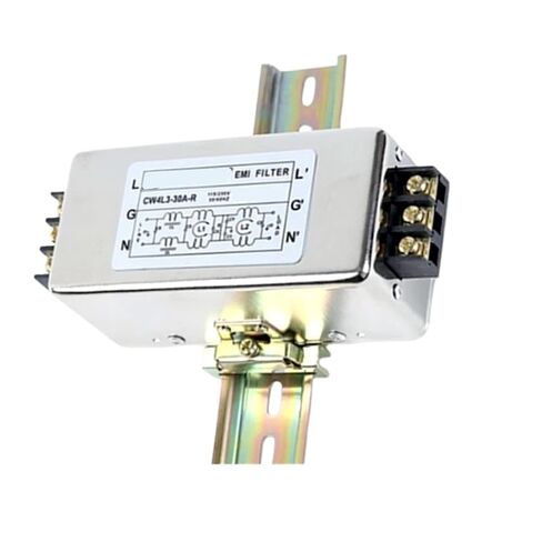 Single-Phase AC Power Filter Three-Stage EMI Filter 220V Terminal/Rail CW4L3-3A/6A/10A/20A/30A-R Anti-Interference CW4L3-20A-R(20A,Terminal Type) in Kuwait
