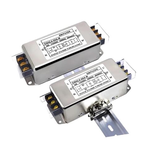 Single-Phase AC Power Filter Three-Stage EMI Filter 220V Terminal/Rail CW4L3-3A/6A/10A/20A/30A-R Anti-Interference CW4L3-20A-R(20A,Terminal Type) in Kuwait