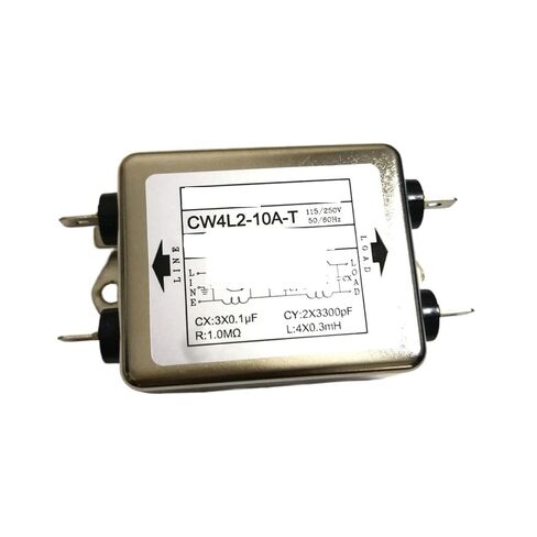 فلتر الطاقة 220V10A لتنقية إمداد الطاقة بفلتر مزدوج CW4L2-10A-T in Kuwait