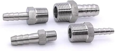 1'' NPT Male Thread x Hose Tail 304 Stainless Steel Water Pipe Fitting Reducer Joint Coupling Connector(25MM_1") Plumbing Fittings in Kuwait