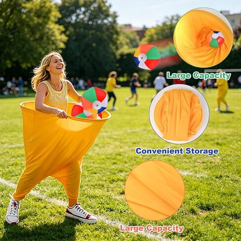 GOLDGE Granny Pants Yard Game for Family Reunion Backyard Lawn Game | with 2 Giant Pants, 10 Bouncy Balls, Big Pants Toss Game - Granny Pants Outdoor Game for Adults Party Field Carnival Game in Kuwait