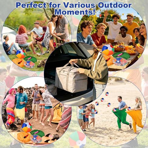 GOLDGE Granny Pants Yard Game for Family Reunion Backyard Lawn Game | with 2 Giant Pants, 10 Bouncy Balls, Big Pants Toss Game - Granny Pants Outdoor Game for Adults Party Field Carnival Game in Kuwait