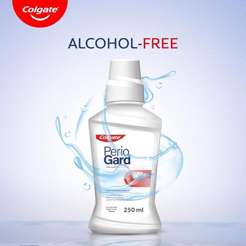 Colgate Peppermint Ice PerioGard Gum Protection Toothpaste 90g and MouthWash 250ml with Perioguard Toothbrush (Complete Oral Care) in Kuwait