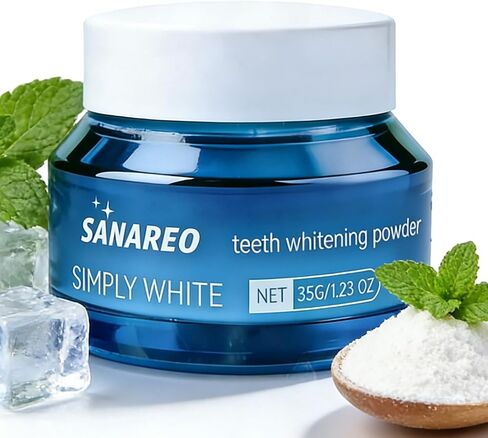 Hydroxyapatite Teeth Whitening Powder with Pap – Enamel Safe Peroxide-Free Stain Remover for Coffee & Tea, Natural Teeth Restoration Mineral Powder, 1.23 oz in Kuwait