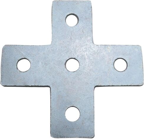 2PCS Stainless Steel Cross Connection Tabs Adjustable Bracket Angle Yards Furniture Component Fasteners Post Slot Bracket Heavy Duty Flat Cross Tie Bracket for Hotel Mall Office Store in Kuwait