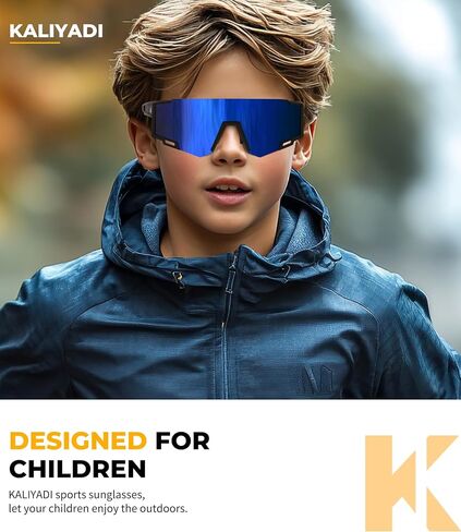 KALIYADI Polarized Sunglasses-for-Kids Sports Kids-Sunglasses: Boys and Girls Sun Glasses with UV400 for Running Cycling in Kuwait