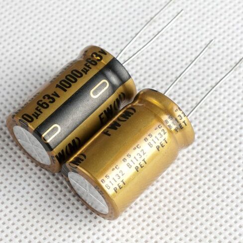 Luftschloss 2pcs Nichicon 63V 1000uf مكثف، الألومنيوم راديو المكثفات الكهربائية للتلفزيون، LCD، الراديو، الميكروويف، لعبة (16 × 26 مم) in Kuwait