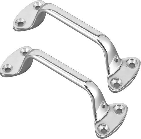 2Pcs 316 Stainless Steel Handles, Sturdy Grab Handles Polishing, Safe Smooth Kayak Handles, Easy to Install Suitable for Home Bedroom, Bathroom, Rv, 6 x 1.9 in in Kuwait