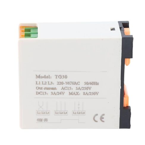 مرحل تسلسل الطور GOTOTOP TG30 مرحل حماية ثلاثي الطور 220 إلى 380VAC 5A كشف الفشل ومراقبة توازن الجهد للتحكم في محرك مروحة مضخة ضاغط التبريد in Kuwait