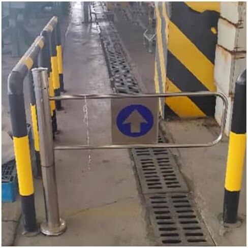 One-Way Mechanical Access Door with Auto Close Swing, Ideal for Enhanced Security in Restaurants, Hospitals, and High-Traffic Areas - Barricade Feature Included in Kuwait