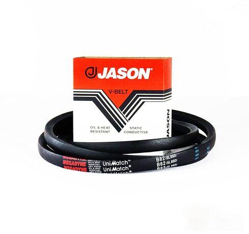 Megadyne - Jason Industrial V Belt – B82-5L850 – (Pack of 1) – Wrapped V-Belt - 85 Inch Outside Length - 0.66 Inch Top Width – 0.41 Inch Thick in Kuwait