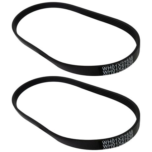 2Pcs WH01X27538 Washer Drive Belt Fits for GE Hotpoint Clothes Washing Machine, Replace GTW465ASN1WW, GTW465ASN3WW, GTW465ASN8WW, GTW465ASN9WW, GTW585BSV0WS, HTW200ASK3WW US-Stock in Kuwait