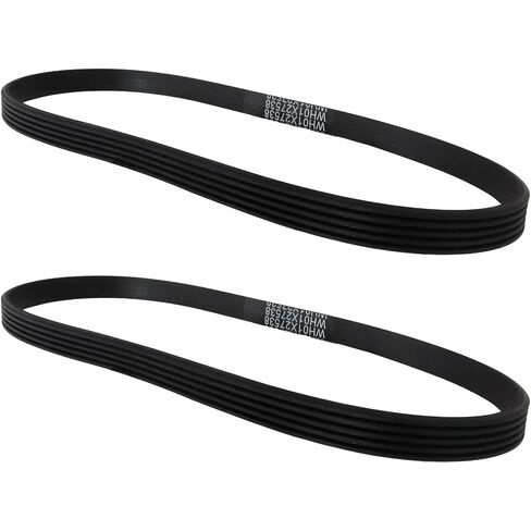 2Pcs WH01X27538 Washer Drive Belt Fits for GE Hotpoint Clothes Washing Machine, Replace GTW465ASN1WW, GTW465ASN3WW, GTW465ASN8WW, GTW465ASN9WW, GTW585BSV0WS, HTW200ASK3WW US-Stock in Kuwait