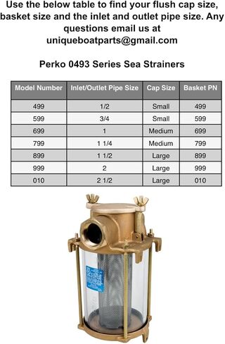 Raw Water Strainer Basket, for Perko 0493 Series in Kuwait