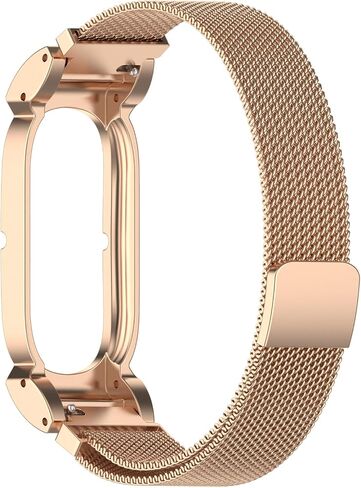حزام من الفولاذ المقاوم للصدأ لفرقة Google Fitbit Air Band: أحزمة ذراع مغناطيسية بديلة، أشرطة سوار مضادة للعرق قابلة للتنفس، سوار كوريا قابل للتعديل لتتبع اللياقة البدنية بدون شاشة in Kuwait
