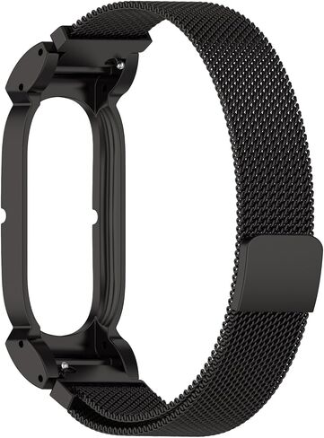 حزام من الفولاذ المقاوم للصدأ لفرقة Google Fitbit Air Band: أحزمة ذراع مغناطيسية بديلة، أشرطة سوار مضادة للعرق قابلة للتنفس، سوار كوريا قابل للتعديل لتتبع اللياقة البدنية بدون شاشة in Kuwait