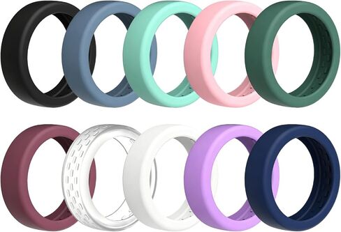 Silicone Ring Cover Compatible with Oura Ring 5, Anti-Scratch Soft Ring Cover Sleeve, Lightweight Daily & Fitness Protection，10pcs-A：6-9 (S) in Kuwait
