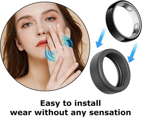 Silicone Ring Cover Compatible with Oura Ring 5, Anti-Scratch Soft Ring Cover Sleeve, Lightweight Daily & Fitness Protection，10pcs-A：6-9 (S) in Kuwait