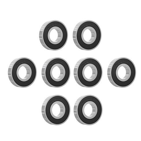 8Pcs 609RS Deep Groove Ball Bearing 9x24x7mm | Double Rubber Seal, Miniature Size, Industrial Grade, Smooth Rotation, Pre-Lubricated in Kuwait