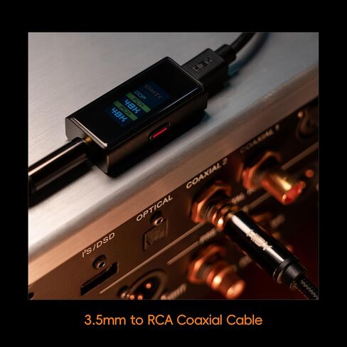 محول صوت رقمي HiBy UC10 USB-C إلى محوري S/PDIF + كابل محوري HiBy 3.5 مم إلى RCA in Kuwait