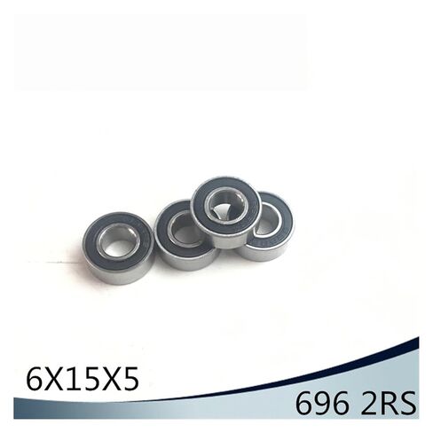 696 2RS ABEC-1 (100 قطعة) 6x15x5 مللي متر محامل كروية مصغرة مختومة 619/6 2RS in Kuwait