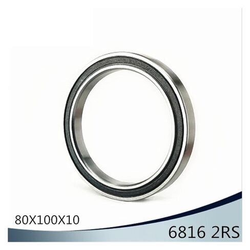 6816 2RS ABEC-1 (4 قطعة) 80x100x10 مللي متر محامل متري رقيقة القسم 61816 6816RS in Kuwait