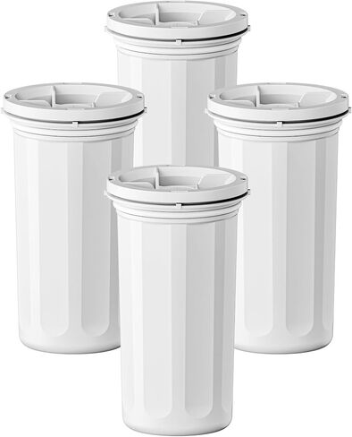 استبدال خرطوشة فلتر المياه الجديدة من Culligan Pitcher & Dispenser ZEROF01، ترشيح متقدم بخمس مراحل، يقلل الرصاص، إجمالي PFAS، الزئبق، الفلورايد والكلور من GAMOTH، عدد 4 in Kuwait