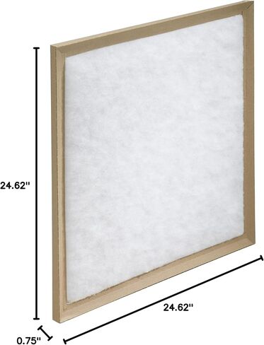 20 × 25 × 1 مرشحات هواء للتيار المتردد والفرن، 12 عبوة، من الألياف الزجاجية، خيط تنظيف زجاجي | تصميم مزدوج الدعامة لتوفير مساحة مفتوحة أكبر بنسبة 10%؛ إطار من الورق المقوى للخدمة الشاقة؛ يمكن التخلص منها، لا توجد أجزاء معدنية؛ صنع في الولايات المتحدة الأم in Kuwait