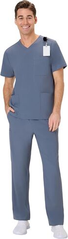 مجموعة ملابس طبية للرجال من Hanes، ملابس طبية بجيوب، ملابس رعاية صحية ماصة للرطوبة للرجال in Kuwait