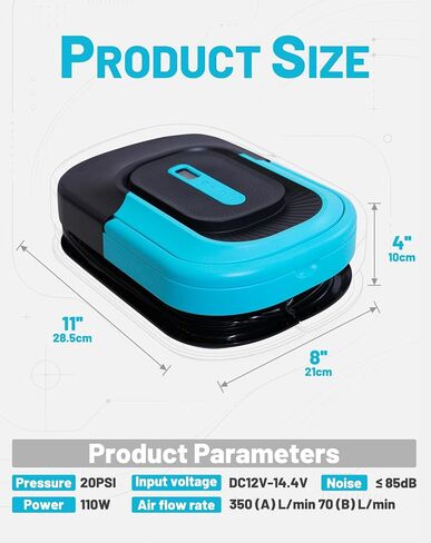 مضخة كهربائية FunWater SUP، 20PIS، التضخم والانكماش، ضاغط هواء لألواح التجديف، الخيام القابلة للنفخ، القوارب، حمامات السباحة، مضخات مجداف مع 6 فوهات in Kuwait