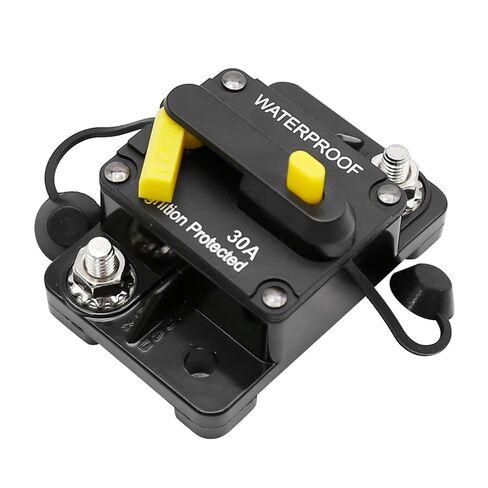 30 Amp Circuit Breaker Waterproof Protection Fit for Car Audio, RV, ATV, Marine, Boat, Truck, and Trolling Motors 12V-48V DC in Kuwait
