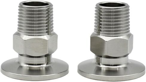 1/8" 1/4" 3/8" 1/2" 3/4" 1" 1-1/4" 1-1/2" 2" 304 Stainless steel vacuum Pipe Fitting KF16 25 40 50 male thread Tube connector(KF16,1-1/4") in Kuwait