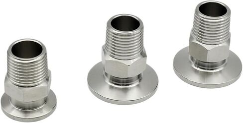 1/8" 1/4" 3/8" 1/2" 3/4" 1" 1-1/4" 1-1/2" 2" 304 Stainless steel vacuum Pipe Fitting KF16 25 40 50 male thread Tube connector(KF16,1-1/4") in Kuwait