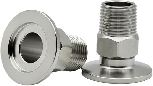 1/8" 1/4" 3/8" 1/2" 3/4" 1" 1-1/4" 1-1/2" 2" 304 Stainless steel vacuum Pipe Fitting KF16 25 40 50 male thread Tube connector(KF16,1-1/4") in Kuwait