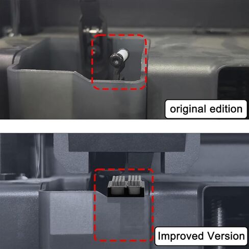 Dual-Side Nozzle Wiper for Bambu Lab P1S/P1P/X1C/X1E/X1 3D Printers, 6 Extra Silicone Cleaning Brushes, Tool-Free Snap-On Installation, All-Metal Holder in Kuwait