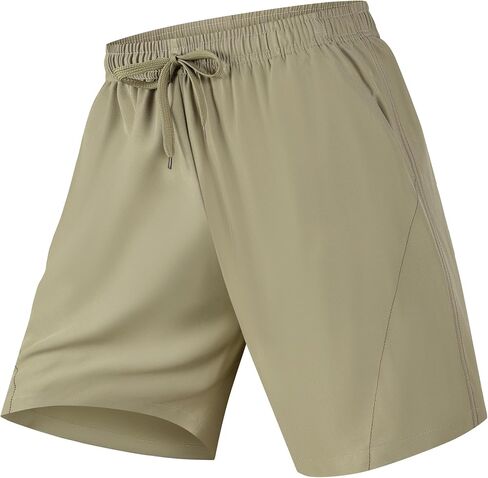 Men's Athletic Shorts Lightweight Quick Dry Gym Shorts Elastic Waistband with Pockets for Workout Running in Kuwait