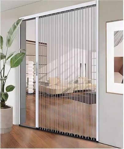 باب منزلق تجاري قابل للتخصيص مقاس 54 × 80 بوصة مزود بقفل، وقسم ألومنيوم شفاف، بدون حفر، باب قابل للطي سهل التركيب للمساحات الحديثة in Kuwait