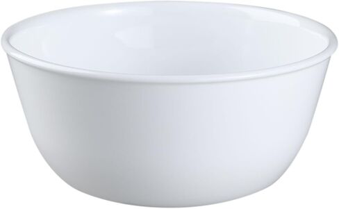 Corelle Livingware Set of 3 Winter Frost White 28 oz Vitrelle Glass Soup & Cereal Bowls – Chip-Resistant, Microwave & Dishwasher Safe Everyday Bowls in Kuwait