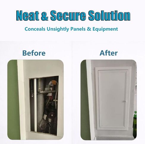 12×18" Wall Access Door with Twist Latch, Flush Mount Utility Opening Cover, Aluminum Service Entry Hatch for Plumbing Electrical Maintenance(22x26in/55.9x66cm) in Kuwait