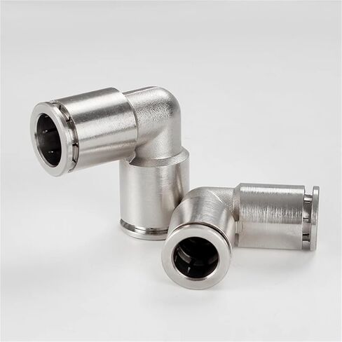 Pneumatic PV Pipe Connector 4-16mm OD Air Hose Nickel Plated Brass Push In Quick Connector Air Fitting Plumbing(10mm-PV) Plumbing Fittings in Kuwait