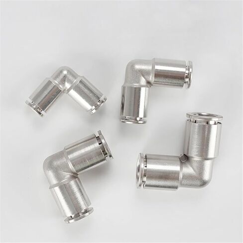Pneumatic PV Pipe Connector 4-16mm OD Air Hose Nickel Plated Brass Push In Quick Connector Air Fitting Plumbing(10mm-PV) Plumbing Fittings in Kuwait