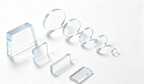 1-100mm Round Quartz Glass Disc 0.5mm Thin UV Optical Fused Silica (Φ15mm* 0.5mm *5pcs) | Round quartz glass discs with 1-100mm diameter and 0.5mm thickness, UV transparent, heat resistant optical substrates. in Kuwait