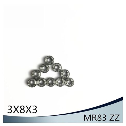 MR83 ZZ ABEC-1 (100PCS) 3X8X3mm Miniature Ball Bearings HS1031 in Kuwait
