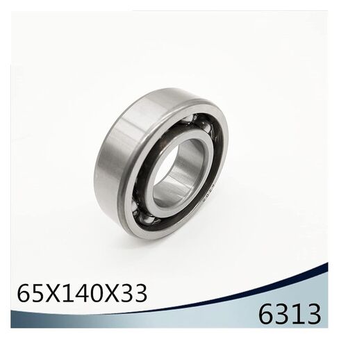 6313 Bearing 65 * 140 * 33 mm ABEC-3 P6 (2 PCS) for Motorcycles Engine Crankshaft 6313 Open Ball Bearings Without Grease in Kuwait