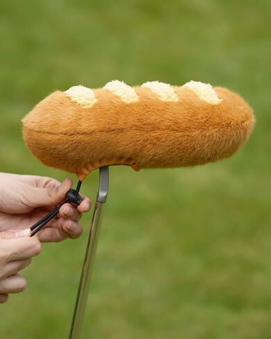 Big Teeth French Baguette Funny Putter Cover, Plush Baguette Bread Novelty Golf Club Covers, Fit Blade Putter Mid Mallet Putter and Hybrid Clubs, Drawstring Closure in Kuwait
