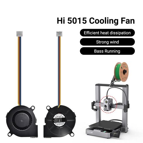 ELVES Hi Model Cooling Fan 3D Printer Parts 5015 Cooling Fan_24V_10000_L80 ملحقات الطابعة ثلاثية الأبعاد in Kuwait