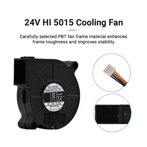 ELVES Hi Model Cooling Fan 3D Printer Parts 5015 Cooling Fan_24V_10000_L80 ملحقات الطابعة ثلاثية الأبعاد in Kuwait