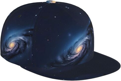 Universe Milky Way Galaxy Print Baseball Caps Adjustable Fashionable Funny Sport Casual for Women Men Hat Black in Kuwait